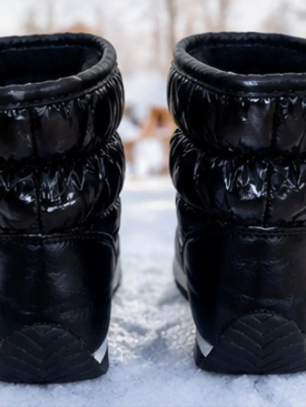 Habibear Kids Black Puffer Snow Boots Size 30 / US 12